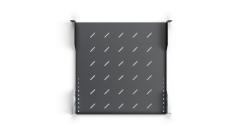 19“ Police CTnet REX s perforací 1U 450mm, perforace