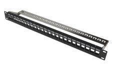 Patch panel 24port FTP modulární, 1U
