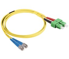 Optický patchkabel SC/APC-SC/PC 9/125 OS2, G567A1,  1m