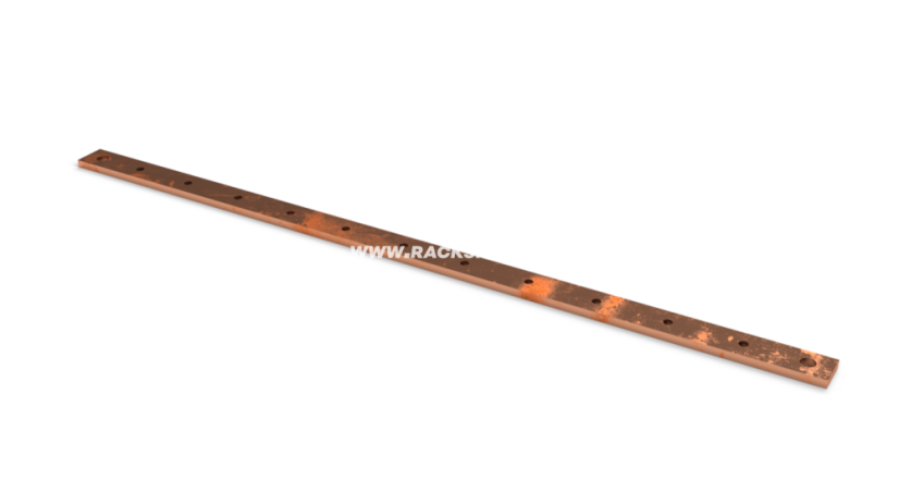 RAX-ZL-X02-A3 - 19“ zemnící lišta horizontální s otvory, měď 5 x 20 mm RAX-ZL-X02-A3 - 19“ zemnící lišta horizontální s otvory, měď 5 x 20 mm