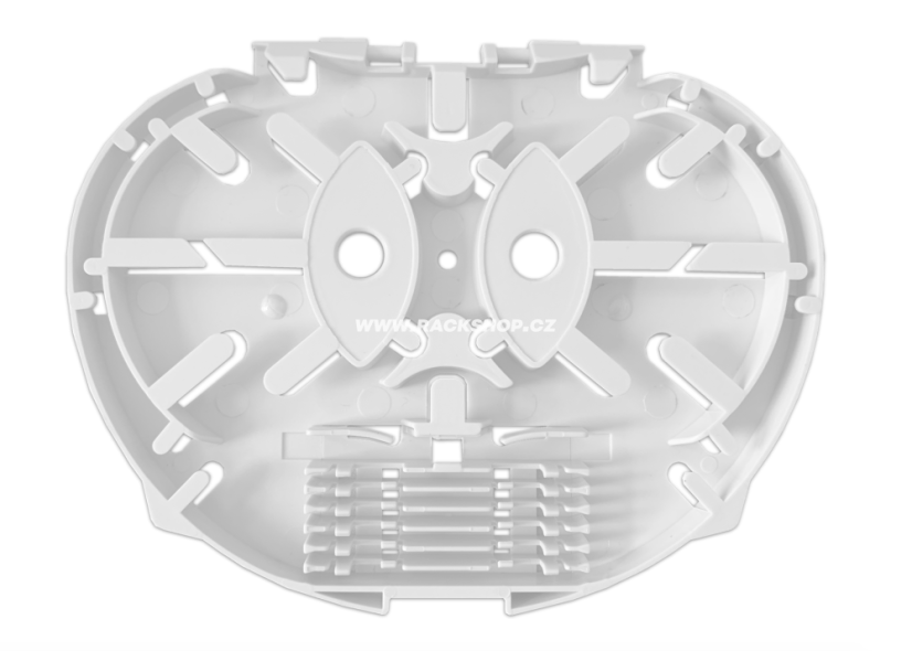 Optická kazeta pro 12 svarů/ 8mm, bílá (pro venkovní spojky)