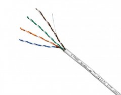 CTnet kabel UTP cat. 5e, drát, PVC