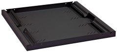 RAB-UP-450-A4 - 19“ Police s perforací 1U 450mm, integrované podpěry