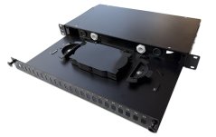 CTnet 19" optická polica/vana 24x SC simplex/LC duplex/E2000 výsuvná