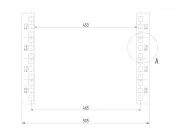 RZA - rozebíratelný rozvaděč s nostností 800 kg - Výška (Vnější výška) - 47U (2194mm)