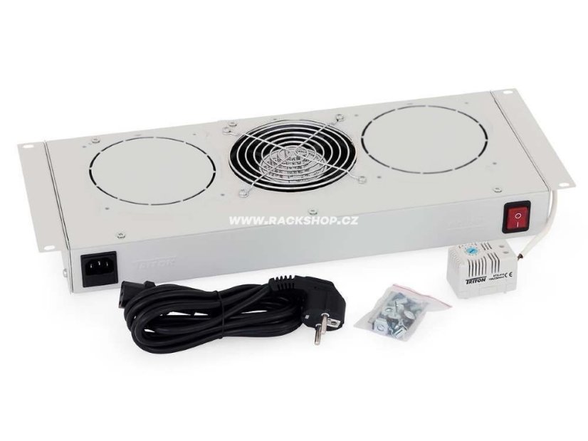 RAC-CH-X24-X1 - 19“ ventilačná jednotka pro nástěnné rozvádzače Triton RUA, 1 ventilátor