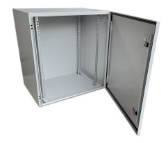 19" venkovní rozvaděč 6U š.600mm hl. 400mm, krytí IP55, dveře plechové