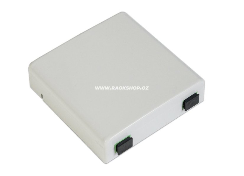 Optická zásuvka na omítku pro 2xSC/ 2xLC adaptéry