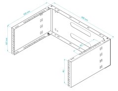 19' závesný rám CTnet 4U+4U/330
