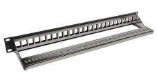 Patch panel 19" modularni FTP pohled zezadu