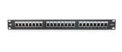 CTnet Patch panel 24 port FTP cat.6, 1U, 24x RJ45