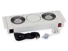 RAC-CH-X25-X1 - 19“ ventilačná jednotka pro nástěnné rozvádzače Triton RUA, 2 ventilátory