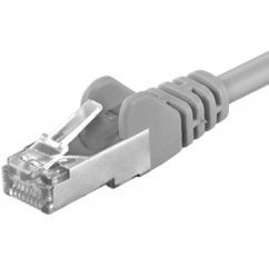 Patch kabel FTP cat.6A šedý 15m