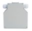 Opticky box na DIN listu 8x SC (LC), 125x132x35mm