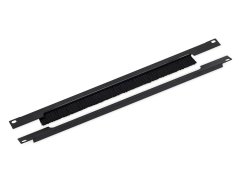 RAB-ZP-X03-A3 - 19" priechodzia panel 1U rozdělený horizontálně, so štetinami