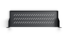 19“ polica CTnet REX s perforací 1U 150mm, černá