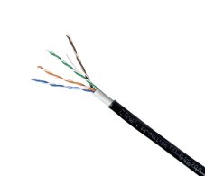 CTnet kabel UTP cat.5e, drát, PE (venkovní jednoplášť)