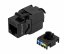 CTnet keystone UTP RJ45 cat.6, samozářezový, černý