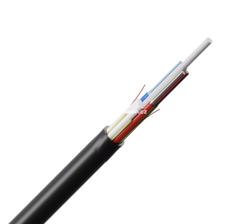 MetroJET 24vl. 9/125 mikrokábel s tah. prvkem, G.657A1, HDPE, 5,6mm, MK-LXS6
