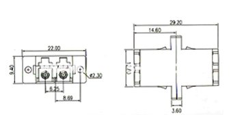 Optická spojka LC/APC singlemode duplex (LC-LC)