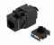 CTnet keystone UTP RJ45 cat.6, samozářezový, černý