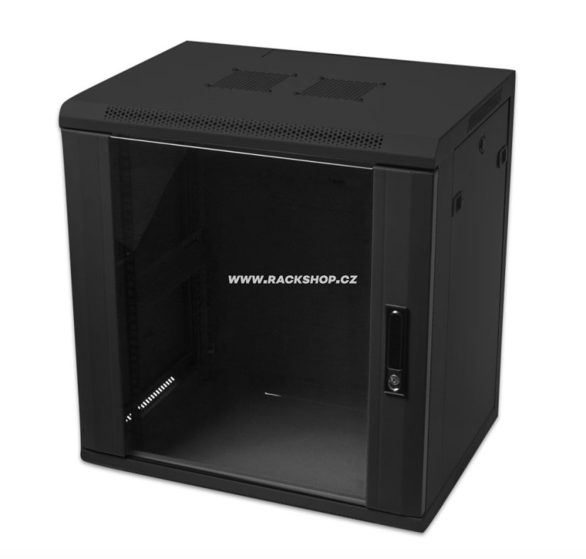 CTnet 19" rozvaděč 9U 450mm - Barva: Černá