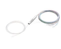 Optický MINI PLC splitter 1:4, 1260 - 1650 nm, SM PLC 1m GPON G657A2 bez konektoru