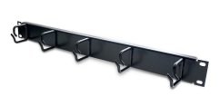19‘‘ vyvazovací panel 1U, 5 x háček malý