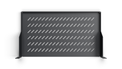 19“ polica CTnet REX s perforací 1U 250mm, černá