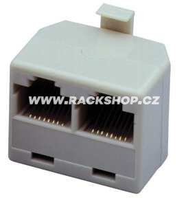 Rozdvojka RJ11 6p4c (1M-2F) - Telefonni rozdvojky: RJ45 8p8c