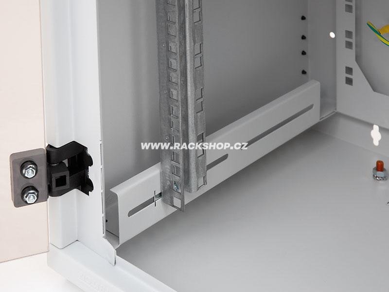 RBA-04-AS4 - 19“ nástěnný jednodílný rozvaděč Triton 4U hl.400mm, vertikální lišty