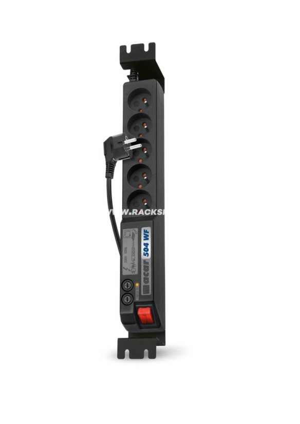 Acar 504WF - 19“ rozvodný panel, 5xCZ, přepěťová ochrana TDK, filtr, vypínač, 3m kabel CZ Acar 504WF - 19“ rozvodný panel, 5xCZ, přepěťová ochrana TDK, filtr, vypínač, 3m kabel CZ