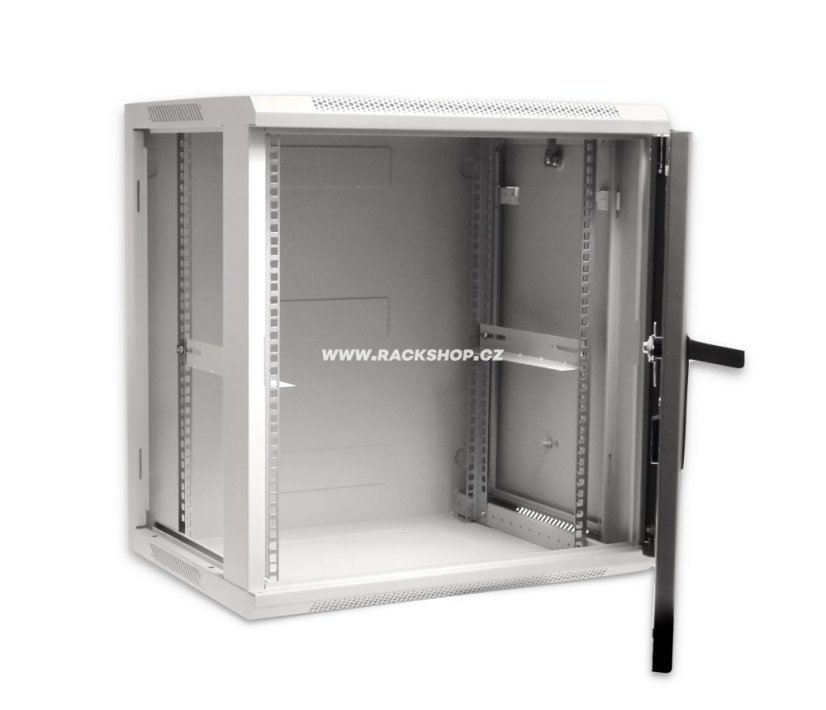 CTnet 19" rozvaděč 6U 450mm - Barva: Černá