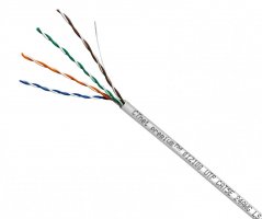 CTnet kabel UTP cat.5e, drát, LSZH 