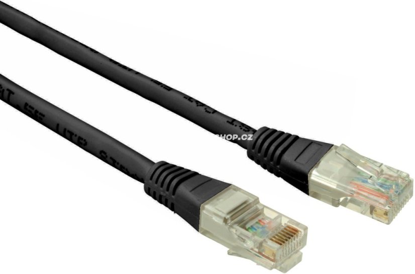 Patch kabel UTP cat.6 7m - Barva: Černá