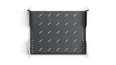 19“ Police CTnet REX s perforací 1U 350mm, perforace