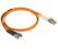 Optický patchkabel  LC-ST 62,5/125 OM1 - Délka: 1m