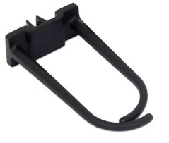 RAB-MS-X21-X1 - Plastový háčik velký pro vedení kábeláže, černý