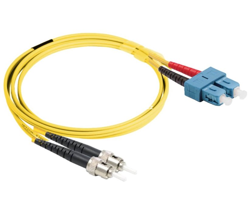Optický patchkabel ST-SC 9/125 OS2 - Délka: 1m