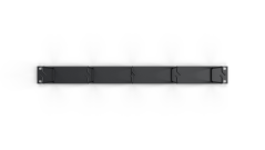 19‘‘ vyväzovacie panel 1U, 5 x háčik velký 40x80mm
