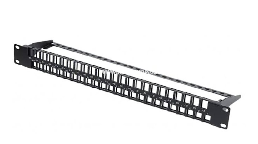 CTnet patch panel 48port UTP/FTP modulární, 1U