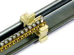 RAX-MS-X84-X1 - 19“ zemnící modul na liště DIN, zemnící lišta