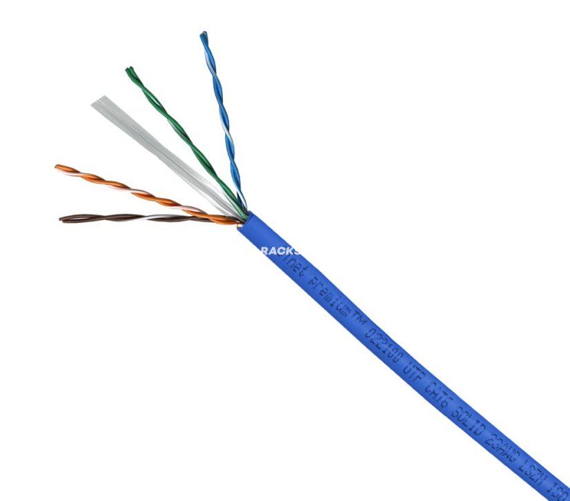 CTnet kabel UTP cat.6, drát,  LSZH