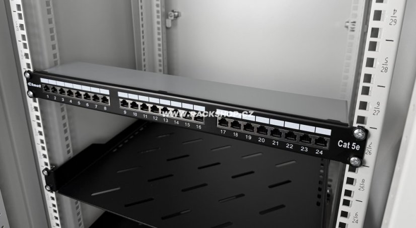 CTnet patch panel 24 port FTP cat.5e, 1U