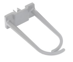 RAC-MS-X21-X1 - Plastový háčik velký pro vedení kábeláže, šedý