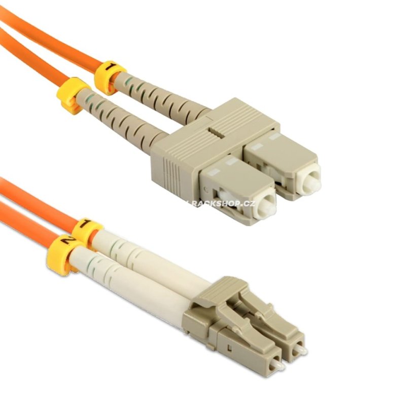 Optický patchkabel  SC-LC 50/125 OM2 - Délka: 0,5m
