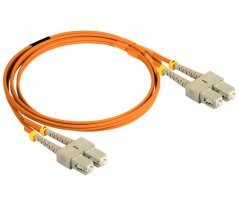 Optický patch kábel SC-SC 50/125 OM2, duplex, LSZH, 0,25m