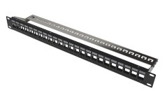 CTnet patch panel 24port UTP/FTP modulární, 1U