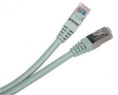 Patch kabel FTP cat.6 šedý 1m