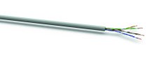 VOKA XLAN200 kabel UTP cat.5e drát LS0H šedý,0,51mm 100% Cu, 305m